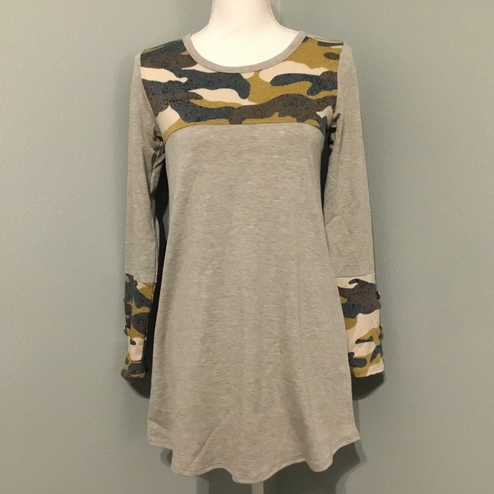 Long Sleeve Camo Top - Picture 8 of 8